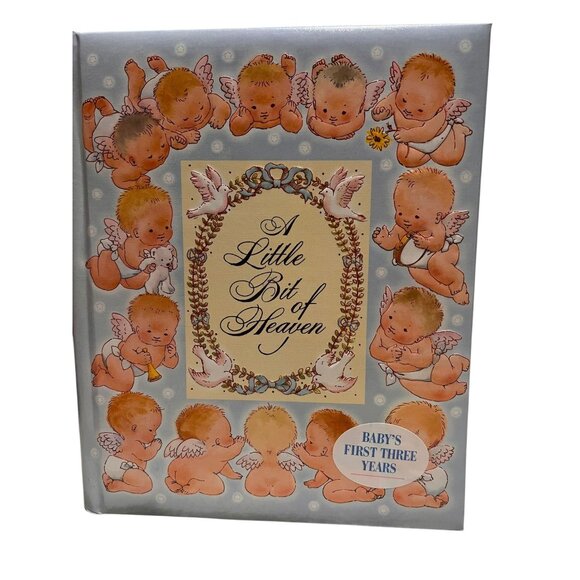Hallmark Baby's First Three Years Vintage Keepsake Memory Book Blue Baby Boy New - Picture 1 of 10